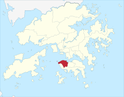 Hong Kong Central and Western District locator map